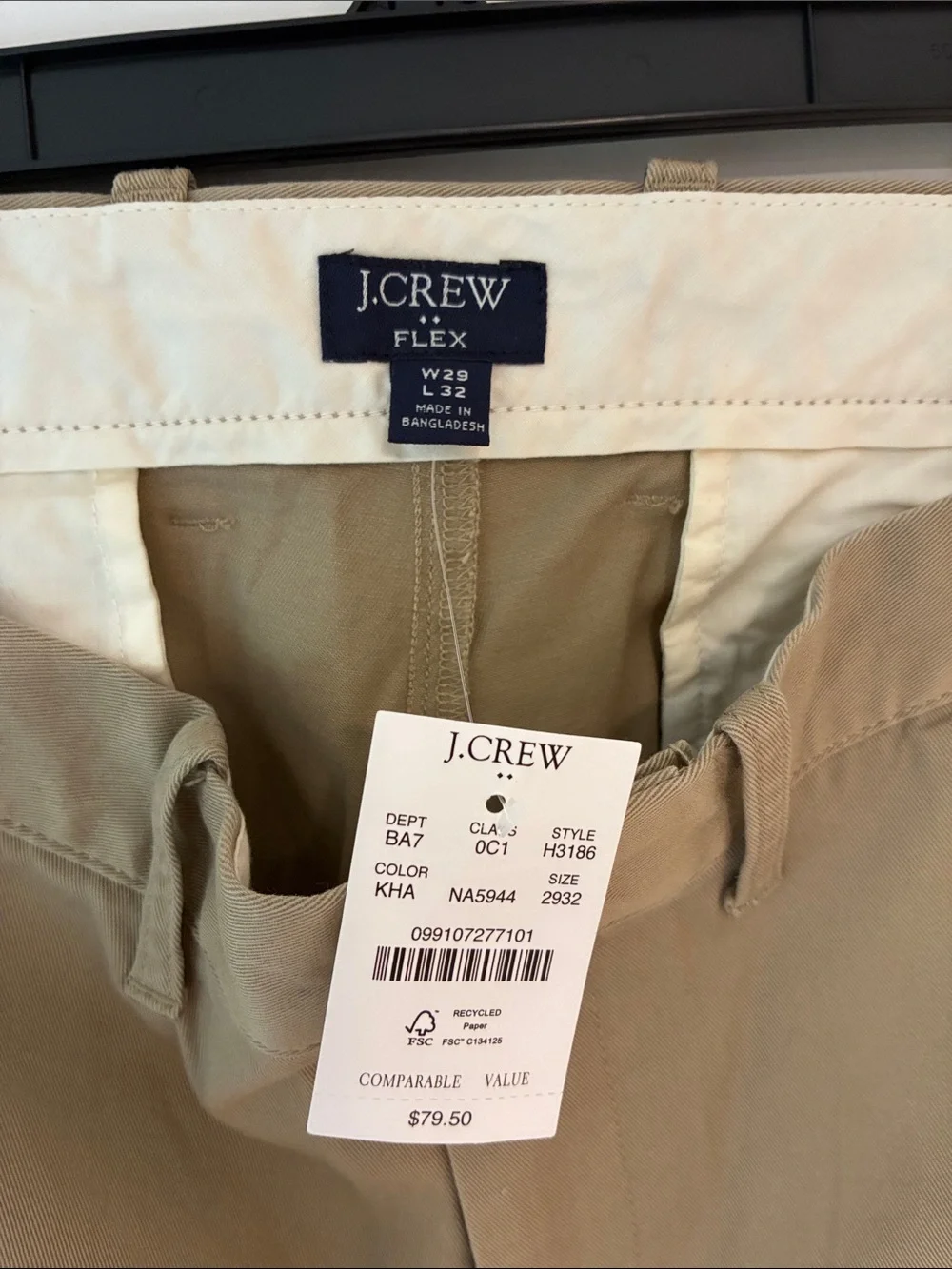 J. Crew Men’s Chinos in Light Khaki